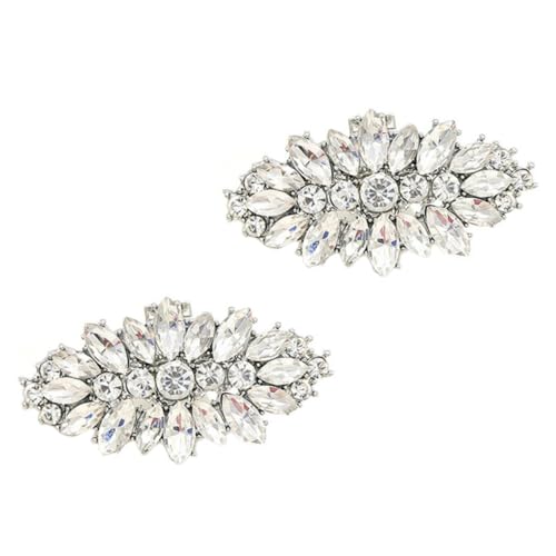 RORPOIR 2 Stück Strass Schuhclips Abnehmbare Damenschuh buckles mit Funkelnden Diamantverzierungen Vielseitiger DIY schmuck für Hochzeit Party Alltag Einfache Befestigung und Leichte von RORPOIR