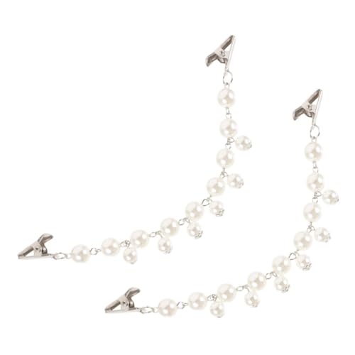 RORPOIR 2stücke Retro Vintage Pullover Clips Faux Perlen Cardigan Clipper Für Damen Modische Schulterclips Zur Bekleidung Und Eleganten Outfit-koordination von RORPOIR