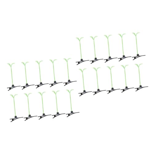 RORPOIR Pflanzen Haarklammer 20 Stk Haarspange Aus Gras Haarnadel Haar Haarspange Für Praktische Verwendung Haarpin Halloween-haarspangen Haarfarbe Für Kinder Kleidung Haarband Frauen Haarspange Green von RORPOIR