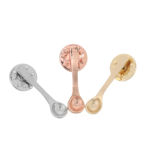 RORPOIR 3stücke Kaffeebrosche Aus Legierung Löffelnadel Für Kaffeeliebhaber Süße Kaffeenadel Als Anstecker Kreatives Abzeichen Für Rucksäcke Und Kleidung Langanhaltender Glanz von RORPOIR