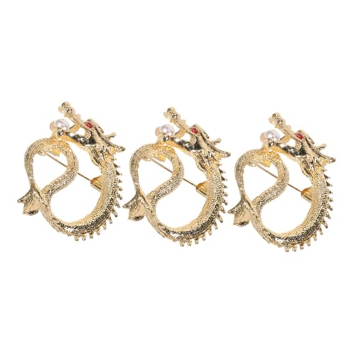 RORPOIR 3 Stück Vintage Chinesische Broschen mit Kristallen für Frauen Perfektes für Schals oder Rucksäcke für Besondere Anlässe von RORPOIR