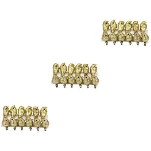 RORPOIR 36stücke Miniatur Haarklammern Vogel-design Adorable Haarspangen Für Damen Und Mädchen Accessoire Für Haardekoration Goldene Farbe Für Familie Und Freunde von RORPOIR