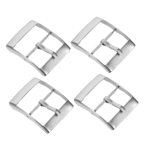 RORPOIR 4 Stück Teiliges Edelstahl Uhrenarmbandverschluss mit Schnellverschluss Robuster und Sicherer Ersatz für Armbänder Einfache Befestigung Langlebiger Verschluss für Herrenarmband von RORPOIR