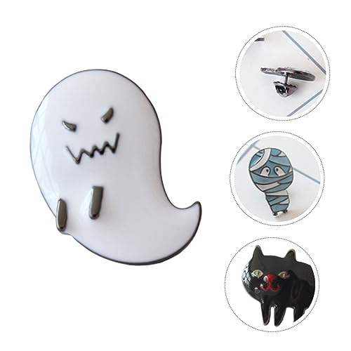 RORPOIR 4 Teiliges Halloween Broschen aus Legierung Einzigartige Niedliche Kostüm Anstecknadeln Farbenfrohe Korrosionsbeständige Accessoires Passend zu Shirts Jeans Röcken für von RORPOIR