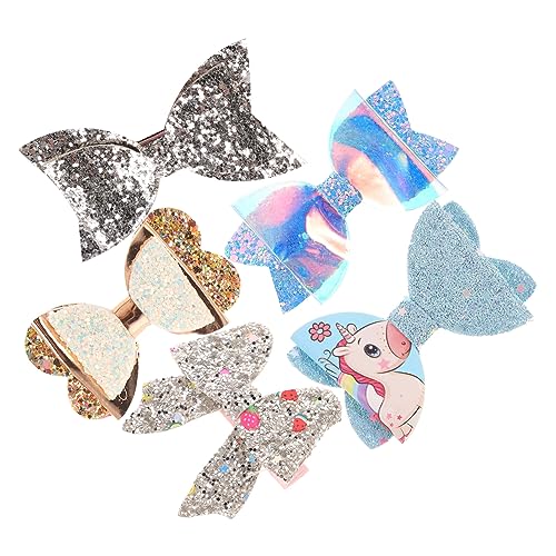 RORPOIR Haarschleifen-Clips für Mädchen zum Schulanfang Haarschleifen-Clip-Set Haar-Accessoires Schleife Haarspange Pailletten-Schleife Haarspange für Mädchen von RORPOIR