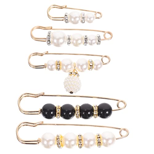 RORPOIR 5stücke Sicherheitsnadel Perle Brosche Für Damen Kleidung Pullover Schals Dekorative Nadel Brosche Zum Basteln Mit Filigranem Design Und Feiner Verarbeitung RORPOIR 5stücke Sicherheitsnadel Perle Brosche Für Damen Kleidung Pullover Schals Dekorative Nadel Brosche Zum Basteln Mit Filigranem Design Und Feiner Verarbeitung von RORPOIR