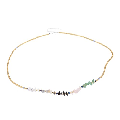 RORPOIR Bauch Bikini Kette Aus Glasperlen Verstellbar Sommer Körperaccessoire Für Frauen Taillengürtel Handgelenkkette Für Strandpartys von RORPOIR