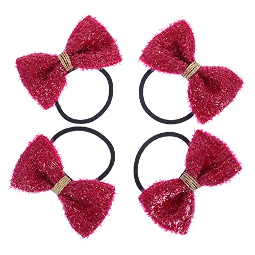 RORPOIR Bowknot Für Kinder Baby Weihnachtshaarband Mädchen Haarband Pferdeschwanz Haargummi Jungen Und Mädchen Haargummi Entzückendes Weihnachtsaccessoire von RORPOIR