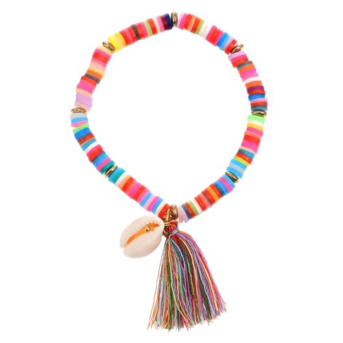 RORPOIR Bunte Boho Armband Damen mit Muschel Quasten design Verstellbares Langlebiges Schmuckaccessoire für Party Festival und Alltag All match Schmuckstück von RORPOIR