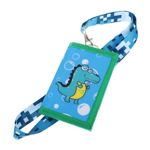 RORPOIR Süßer Cartoon Geldbeutel Für Mädchen Langlebige Canvas Geldbörse Mit Reißverschluss Und Lanyard Multifunktionale Falt-Geldtasche Für Junge Mädchen Trendige Designs von RORPOIR