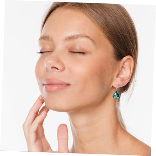 RORPOIR Grüne Kristallohrringe Für Damen Geometrische Dreieck-tropfenohrringe Glitzernde Baumelnde Ohrringe Minimalistischer Schmuck Für Alltagskleidung Und Partys von RORPOIR