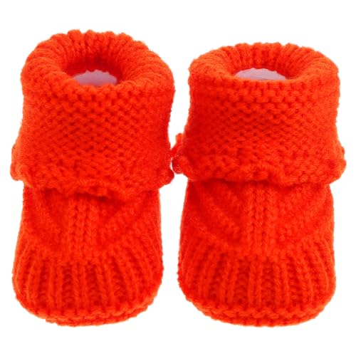 RORPOIR Handgefertigte Gestrickte Babyschuhe Monate Weiche Neugeborenen booties Elastisch Innen ca Komfortabel zum Krabbeln Schlafen Alltag und Ausgehen von RORPOIR
