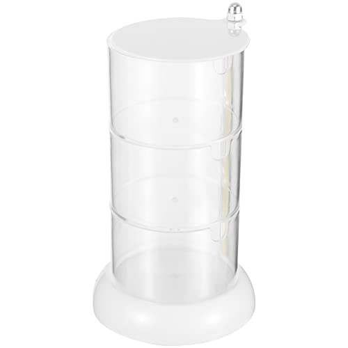 RORPOIR Kosmetischer Schwammhalter Rotierender Stufiger Organizer Für Make-up Und Puder Transparenter Aufbewahrungsbehälter Für Für Schreibtisch Und von RORPOIR