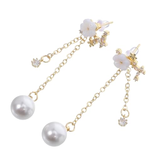 RORPOIR Ohrringe Mit Quasten Lange Muschel-blumen-ohrringe Für Damen Leichte Vielseitige Schmuckstücke Für Jeden Anlass Für Partys Und Alltag von RORPOIR