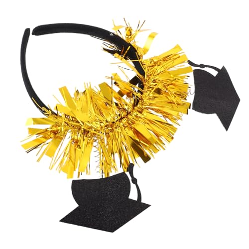 RORPOIR Mini-grad-cap-stirnband Mit Buchstaben-kopfbedeckung Elegantes Abschluss-saison-accessoire Für Partys von RORPOIR