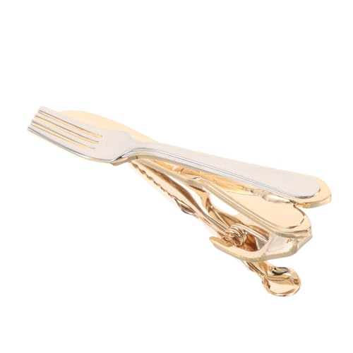 RORPOIR Minimalistische Krawattenklammer aus Metall und Messer Design Halt für Herren Klassisch Elegant Business und Hochzeit Einzigartiger Anstecker für Formelle Anlässe von RORPOIR