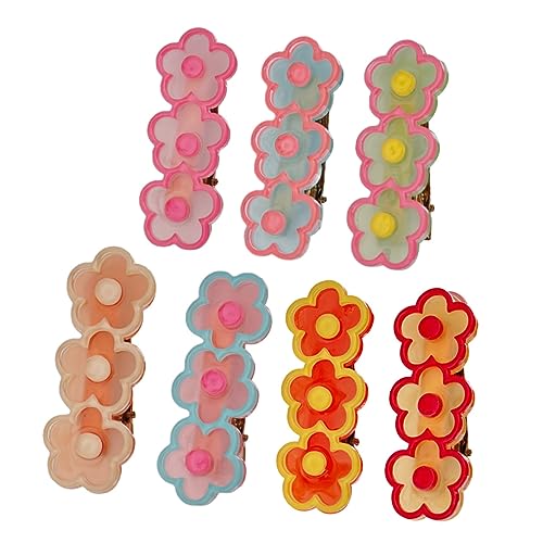 RORPOIR Haarspangen-set in Blumenform 7-teilig Acryl Metall Haarspangen Für Mädchen Und Frauen Für Besondere Anlässe von RORPOIR
