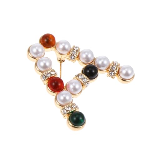 RORPOIR Modische Buchstaben Brosche A aus Legiertem Anstecknadel für Kleidung Party und Alltag Vielseitiges Schmuckaccessoire für Damen und Besondere Anlässe von RORPOIR