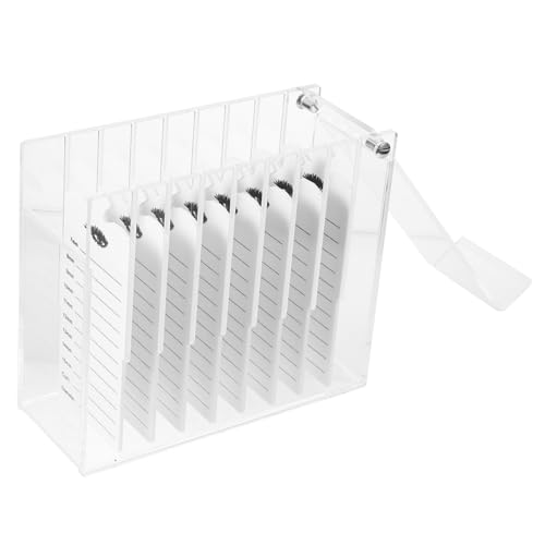 RORPOIR Multi-layer Acryl Wimpern Aufbewahrungsbox Tragbarer Organizer Für Falsche Wimpern Staubdicht Schichten Für Kosmetik Und Beauty-anwendungen von RORPOIR