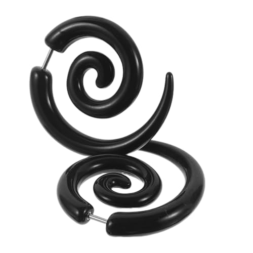 RORPOIR Ohrstecker Spirale Asymmetrisch Schnecke mit Flügel Design Leicht und Langlebig Multifunktional als Ohrstecker und Expander Geeignet für Alltag Partys Gothic Stil von RORPOIR