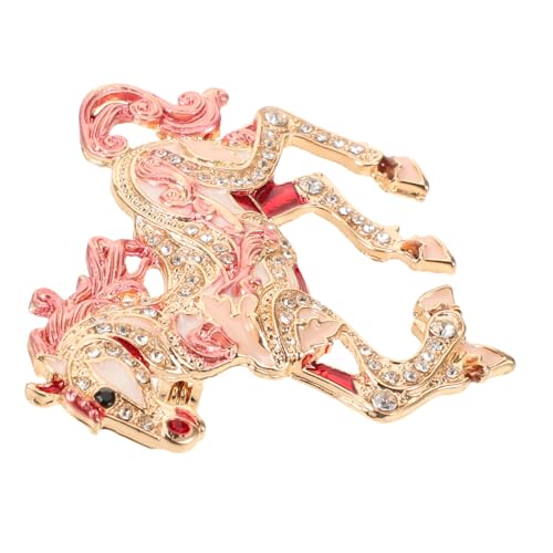 RORPOIR Rhinestone Pferdebrosche aus Zinklegierung Funkelndes Tier Anstecknadel Accessoire für Damen Vielseitig Tragbar zu Arbeit Party Festtagsoutfits Eleganter Modeschmuck von RORPOIR