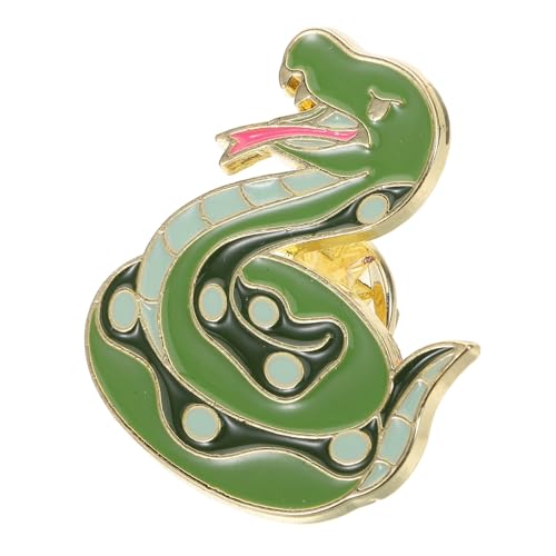 RORPOIR Schlange Brosche Pin Jahr der Schlange Anstecknadel Metall Lapel Pin für Damen Vintage Tiermotiv Schmuck zum Chinesischen Neujahr von RORPOIR