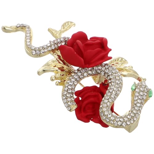 RORPOIR Schlangenbrosche Für Damen Anstecknadel Mit Tiermotiv Für Kleidung Und Mäntel Dekorative Brosche Für Pullover Und Anzüge Schmuck Für Damen Mit Schlangendesign von RORPOIR