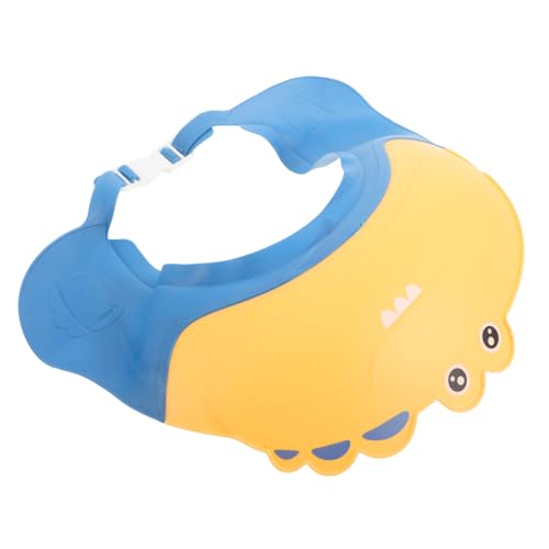 RORPOIR Verstellbare Duschhaube mit Erweitertem Schild Weiches Hautfreundliches Material Wasserabweisender Shampoo Schutz für Junge Mädchen und Kleinkinder Bequeme Badekappe für von RORPOIR