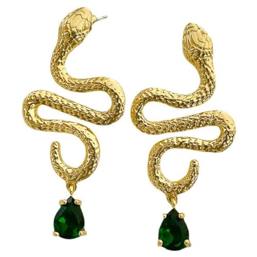 RORPOIR Vintage Schlangen Ohrstecker mit Quasten Leicht Robust und Modisch Gotische Damen Ohrringe für Alltag und Besondere Anlässe Einzigartiges Design zur Betonung Individuellen von RORPOIR
