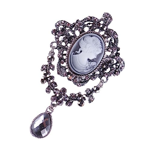 RORPOIR Vintage Brosche Mit Strasssteinen Retro Anstecknadel Für Kleidung Eleganter Schmuck Für Damen Für Besondere Anlässe Und Alltägliche Outfits von RORPOIR