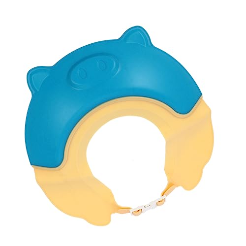 RORPOIR Wasserdichte Verstellbare Junge Mädchen-badekappe Mit Ohrenschutz Lustiges Cartoon-design Für Sicheres Haarwaschen Hochwertigem Und Tpe Für Junge Mädchen Und Kleinkinder von RORPOIR