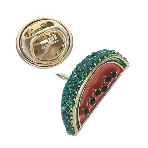 RORPOIR Wassermelonen Brosche Japanischer Stil Mini Anstecknadel Refined Lapel Pin Vielseitig für Strandparty Damen Schmuck Accessoire für Kleidung und Taschen von RORPOIR