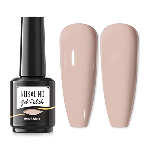 ROSALIND Nude Farbe UV Nagellack, Nackt Shellac Gellack UV 15ml Gel Nagellack, UV-Gel Nagellack Gellack Nail Art Gelnagelset, Nude Color Gel Nail Polish 1pcs von ROSALIND