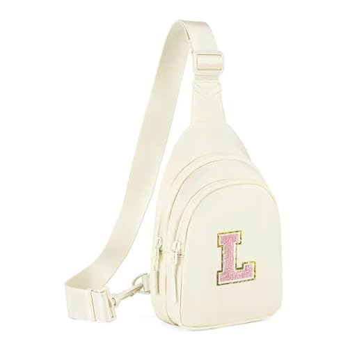 ROSEEONNE plånböcker Bauchtasche mit Initialen Compatible with Teenager-Mädchen, Geschenk Compatible with Teenager im Alter, wasserdichte Umhängetasche portmonnäer(Blanc) von ROSEEONNE
