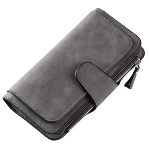 ROSEEONNE plånböcker Geldbörse Damen Groß mit Reißverschlussfach Schlankes Kartenetui Reisegeldbörse Compatible with Bargeldverwaltung Ledergeldbörsen Compatible with Damen 3-Fach portmonnäer(Grey) ROSEEONNE plånböcker Geldbörse Damen Groß mit Reißverschlussfach Schlankes Kartenetui Reisegeldbörse Compatible with Bargeldverwaltung Ledergeldbörsen Compatible with Damen 3-Fach portmonnäer(Grey) von ROSEEONNE