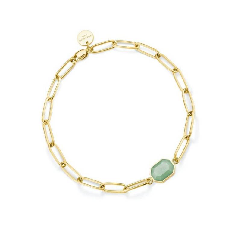ROSEFIELD Armband ROSEFIELD Armband Geometric Gemstone Bracelet Jade Gold von ROSEFIELD
