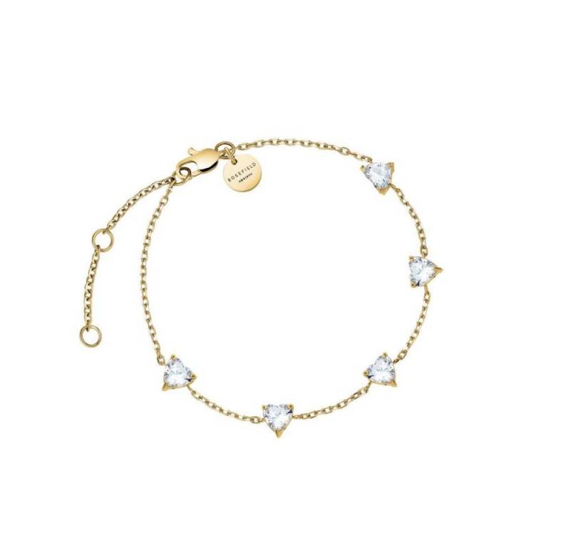 ROSEFIELD Armband ROSEFIELD Armband Row of Hearts Bracelet Gold JBRHG-J1013 von ROSEFIELD