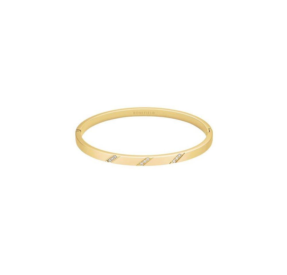 ROSEFIELD Armreif ROSEFIELD Armreifen Bangle with Lines of Crystals Gold JBLCG-J1043 von ROSEFIELD