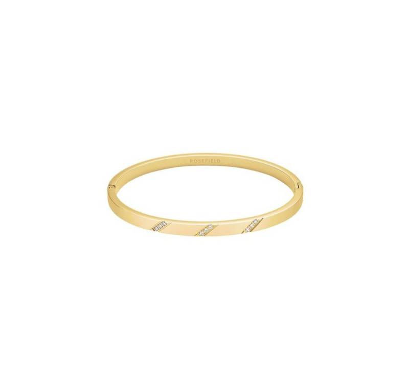 ROSEFIELD Armreif ROSEFIELD Armreifen Bangle with Lines of Crystals Gold JBLCG-J1043 von ROSEFIELD