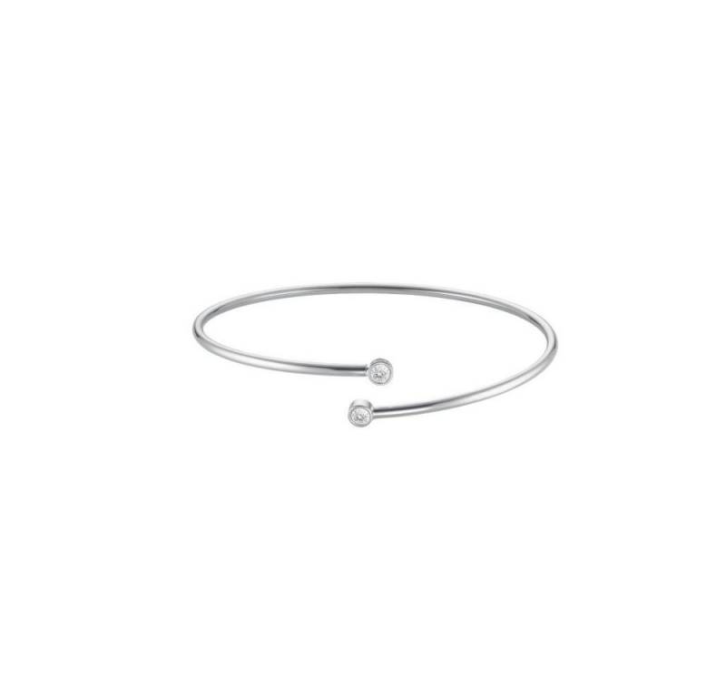 ROSEFIELD Armreif ROSEFIELD Armreifen Double Crystal Silber von ROSEFIELD