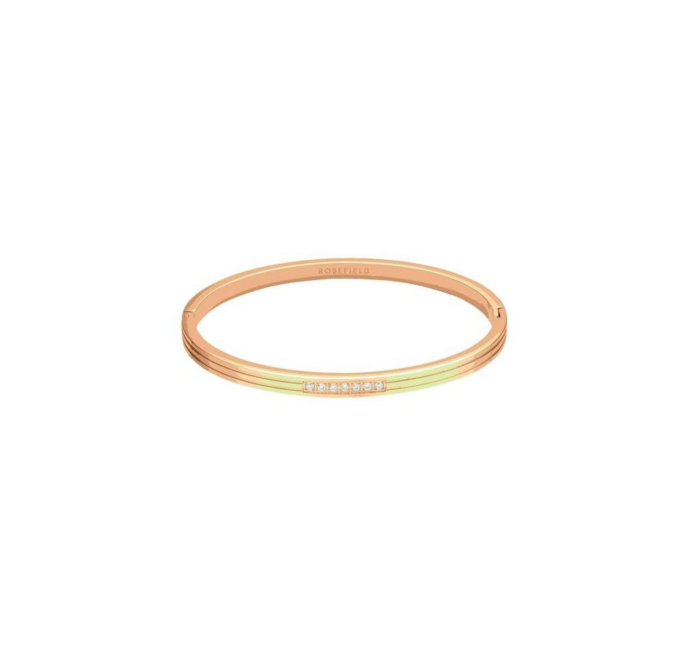 ROSEFIELD Armreif ROSEFIELD Armreifen Striped Bangle with Crystals Gold JBSCG-J1037 von ROSEFIELD