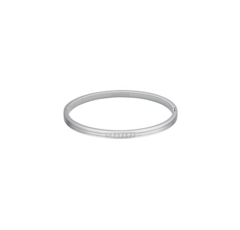 ROSEFIELD Armreif ROSEFIELD Armreifen Striped Bangle with Crystals Silver Silver JBSCS-J von ROSEFIELD