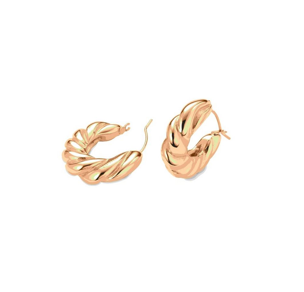 ROSEFIELD Creolen-Set ROSEFIELD Creolen Twisted Hoops Gold JETHG-J972 von ROSEFIELD