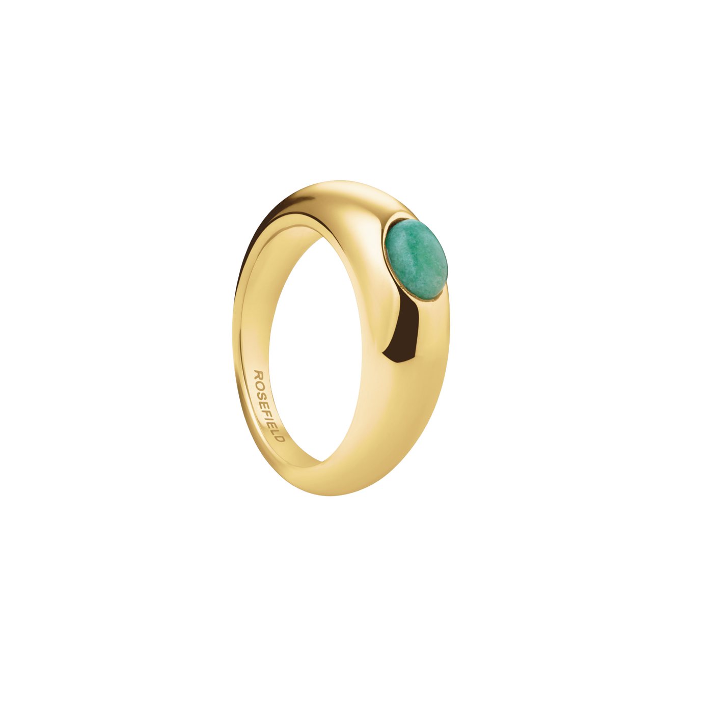 ROSEFIELD Fingerring ROSEFIELD Ring Aventurin Größe 48 Goldfarben von ROSEFIELD