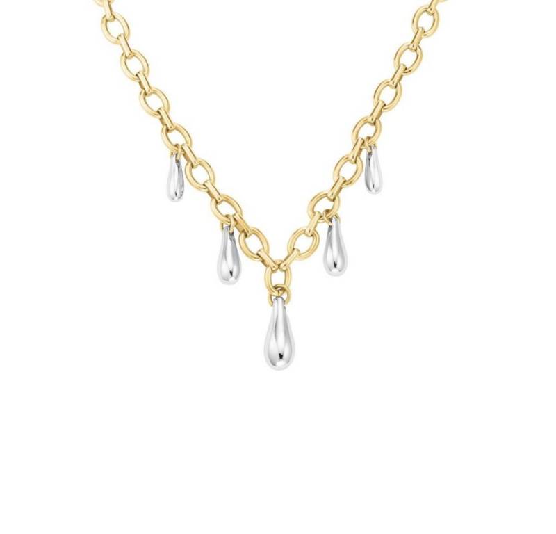 ROSEFIELD Kette mit Anhänger ROSEFIELD Halskette Dome Multi Drop Duotone Gold Silber von ROSEFIELD