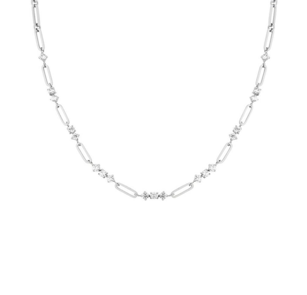 ROSEFIELD Kette mit Anhänger ROSEFIELD Halskette Graduated Crystal Necklace Silver Silver JNGCS-J10 von ROSEFIELD