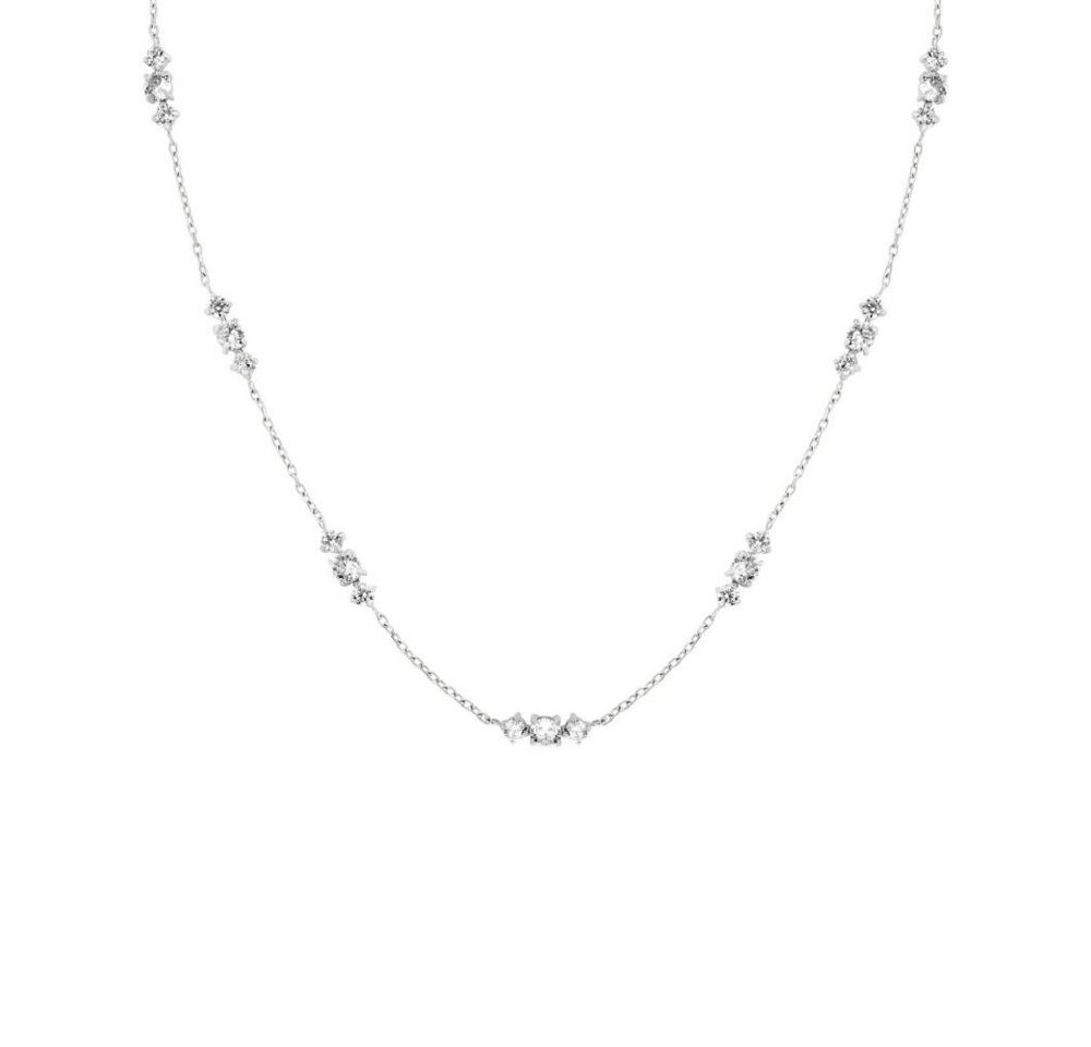 ROSEFIELD Kette mit Anhänger ROSEFIELD Halskette Triple Crystals Necklace Silver Silver JNTCS-J1016 von ROSEFIELD