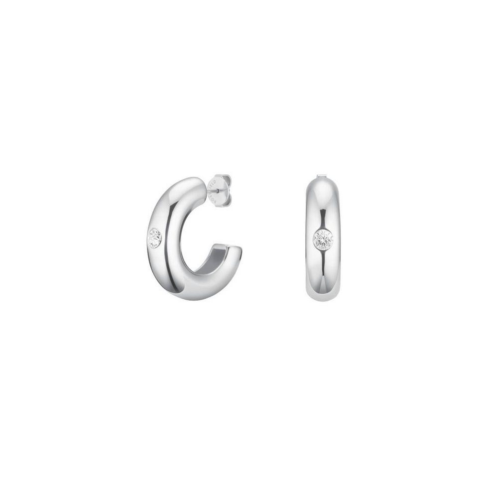 ROSEFIELD Ohrring-Set ROSEFIELD Ohrringe Bold Solitary Chunky Hoops Silber von ROSEFIELD