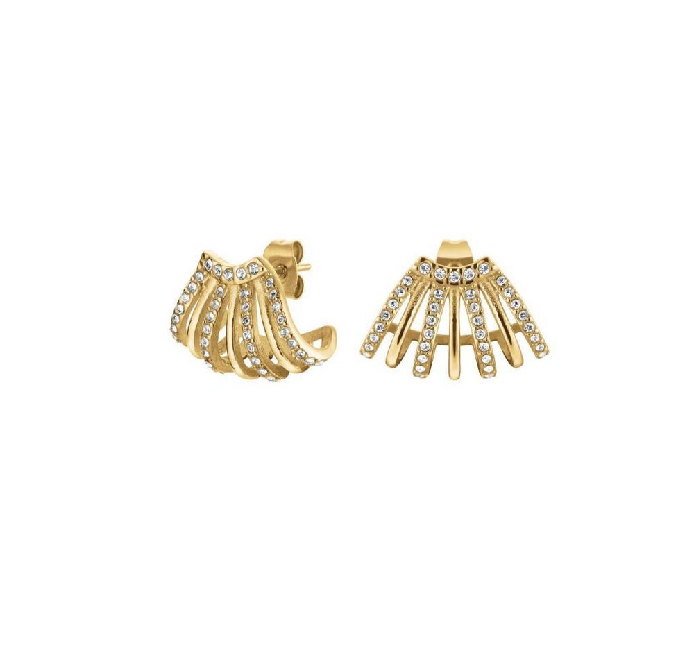 ROSEFIELD Ohrring-Set ROSEFIELD Ohrringe Caged Crystal Earrings Gold JECCG-J1029 von ROSEFIELD