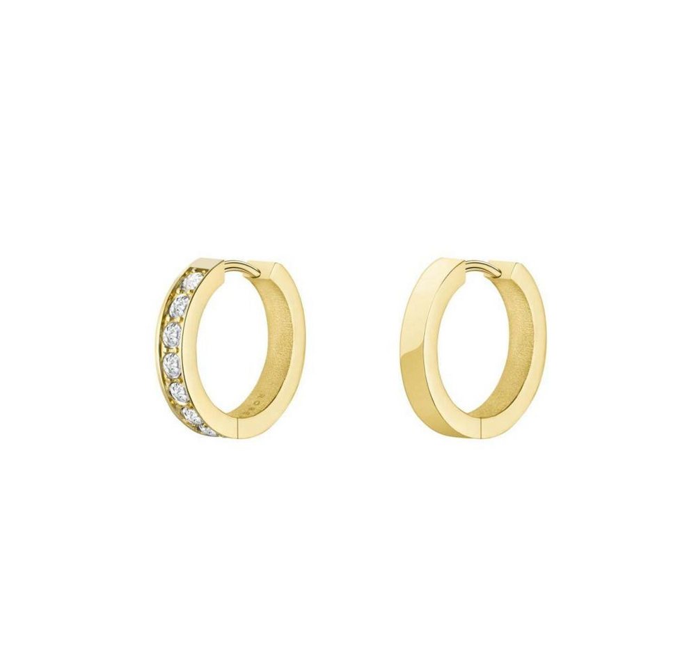 ROSEFIELD Ohrring-Set ROSEFIELD Ohrringe Crystal Hoops Gold von ROSEFIELD